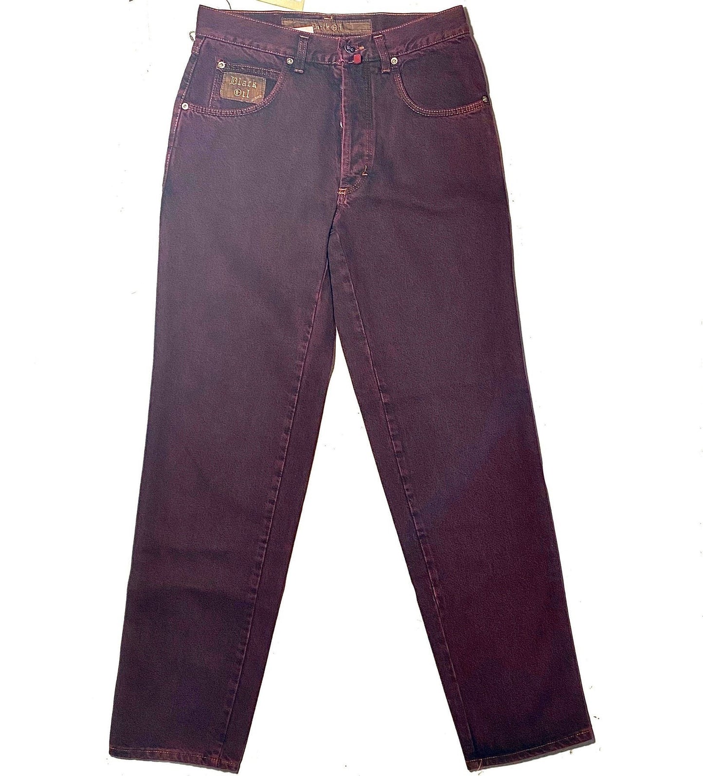 Durango Burgundy straight leg jeans with a beautiful wash sz 33