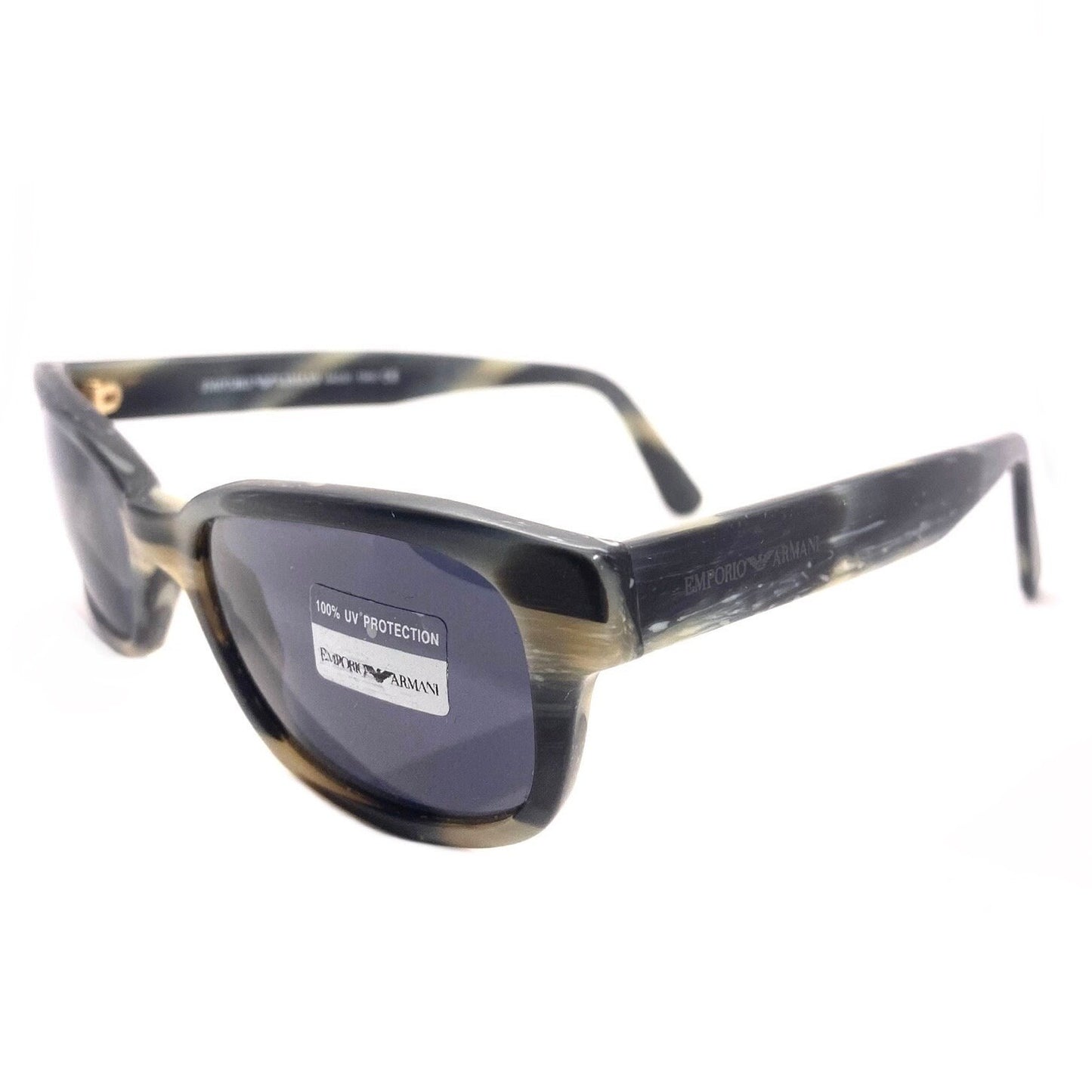 Emporio Armani 548S matt marble rectangular sunglasses, 1990s NOS Italy