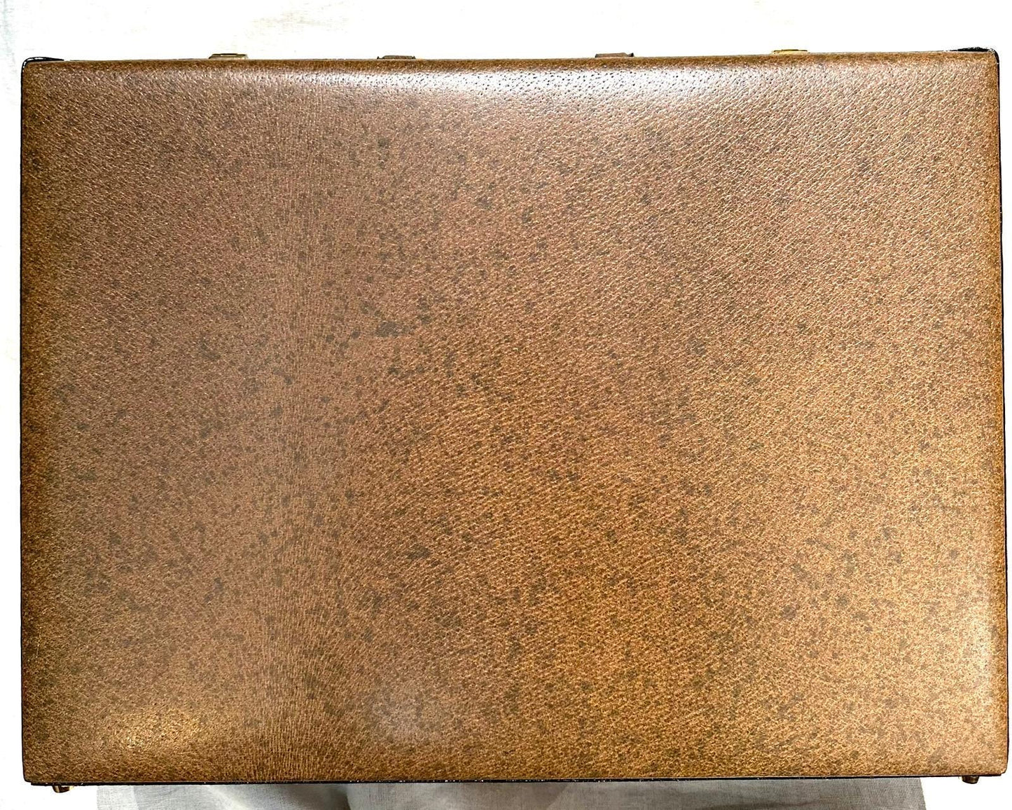 Gucci 1970s 24h tan leather briefcase / document luggage incredibly NOS w box