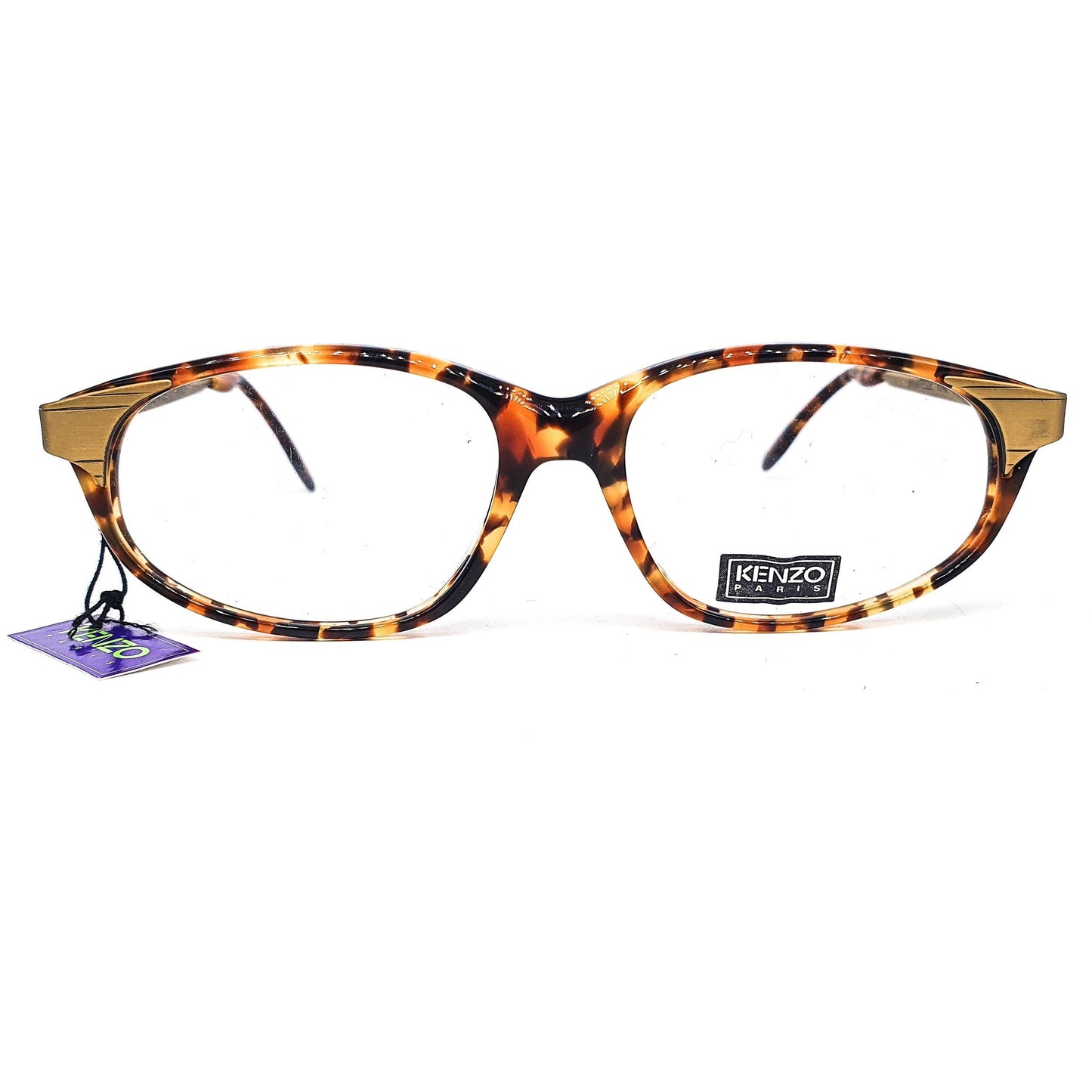 Kenzo Bagatelle montatura ovale-cateye realizzata a mano in Francia, 2 colorazioni, NoS anni '80