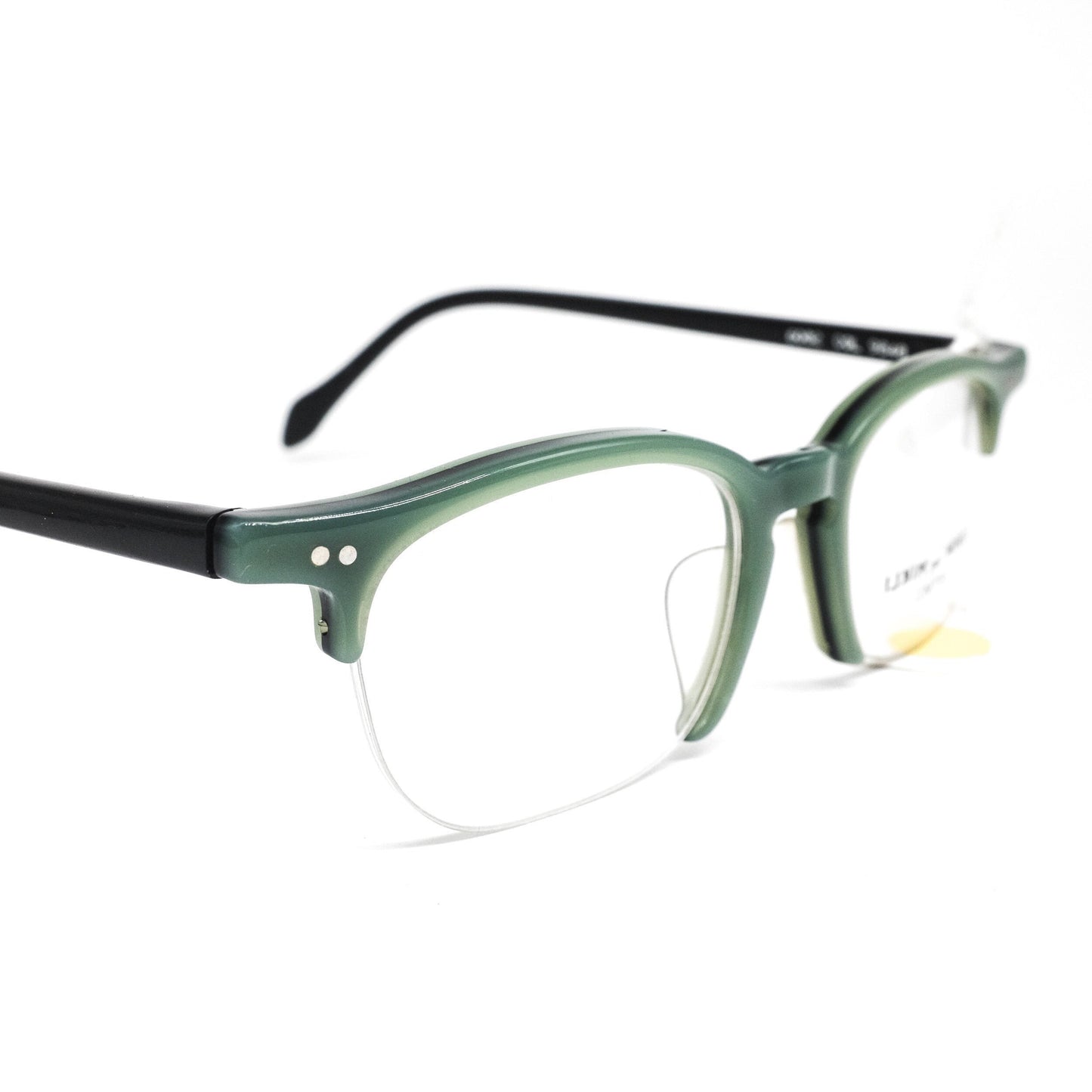 Alain Mikli 6082 squared half rim acetate frames in 3 colorways, NOS 90s France
