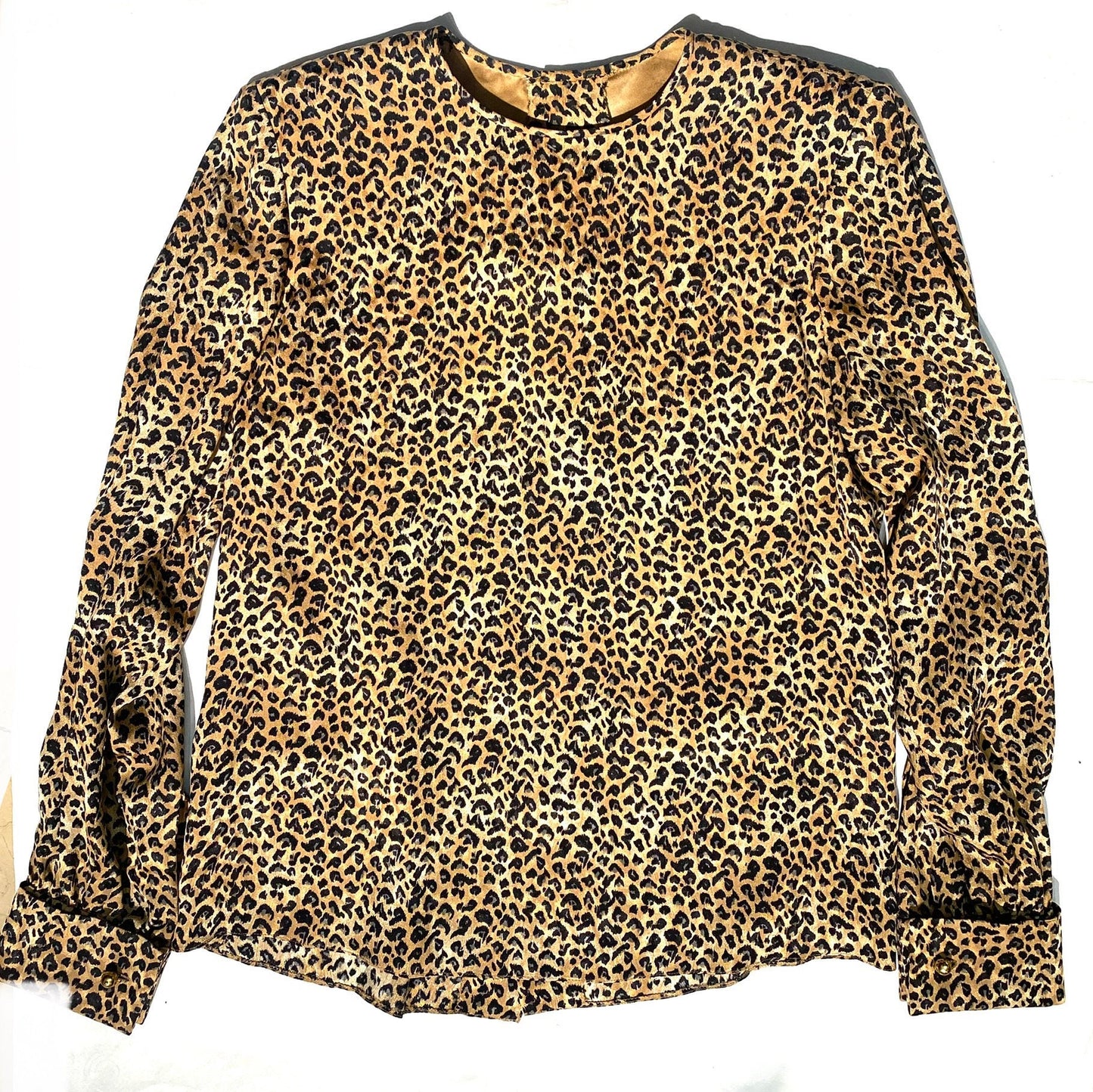 Renata F. Finest Tailor made silk blouse w cufflinks, 80s Italy, mint condition