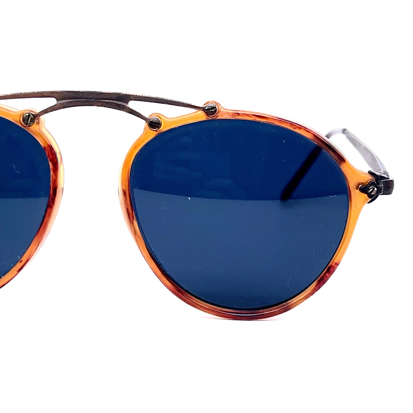 Incognito 9080 steampunk style aviator sunglasses in tortoise-brass NOS 80s