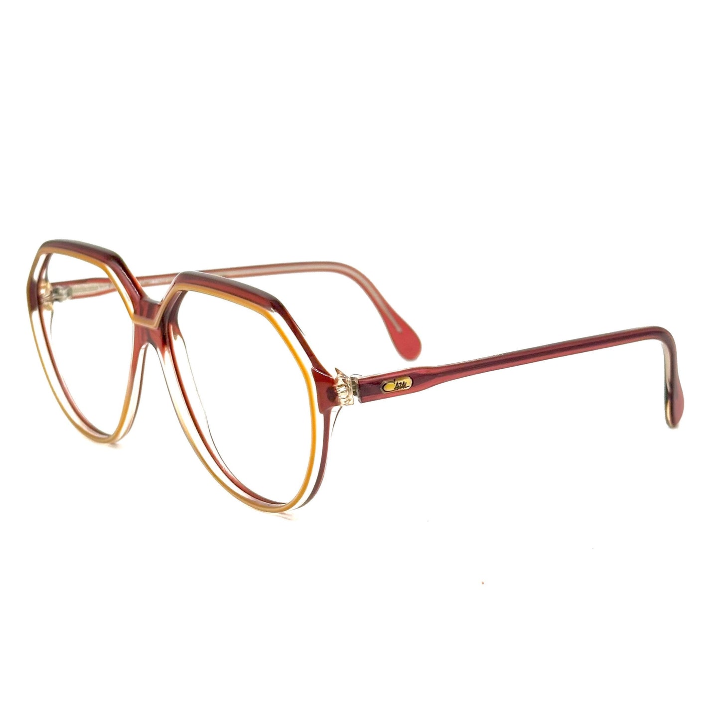 Cazal 624 iconic clear oversized eyeglasses, 1989s NOS W Germany