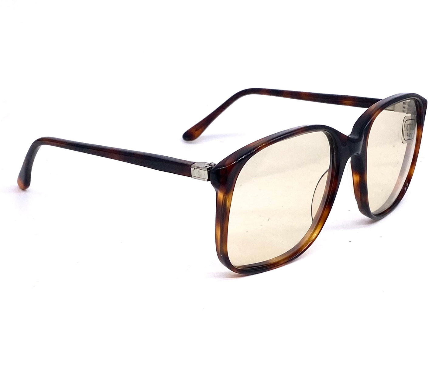 FILOS tortoise square oversized sunglasses w-photochromic tempered crystal lenses, NOS 70s