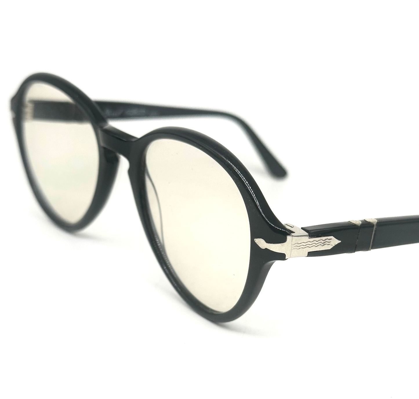 Persol Ratti black round keyhole frames hand made in Italy 1960s