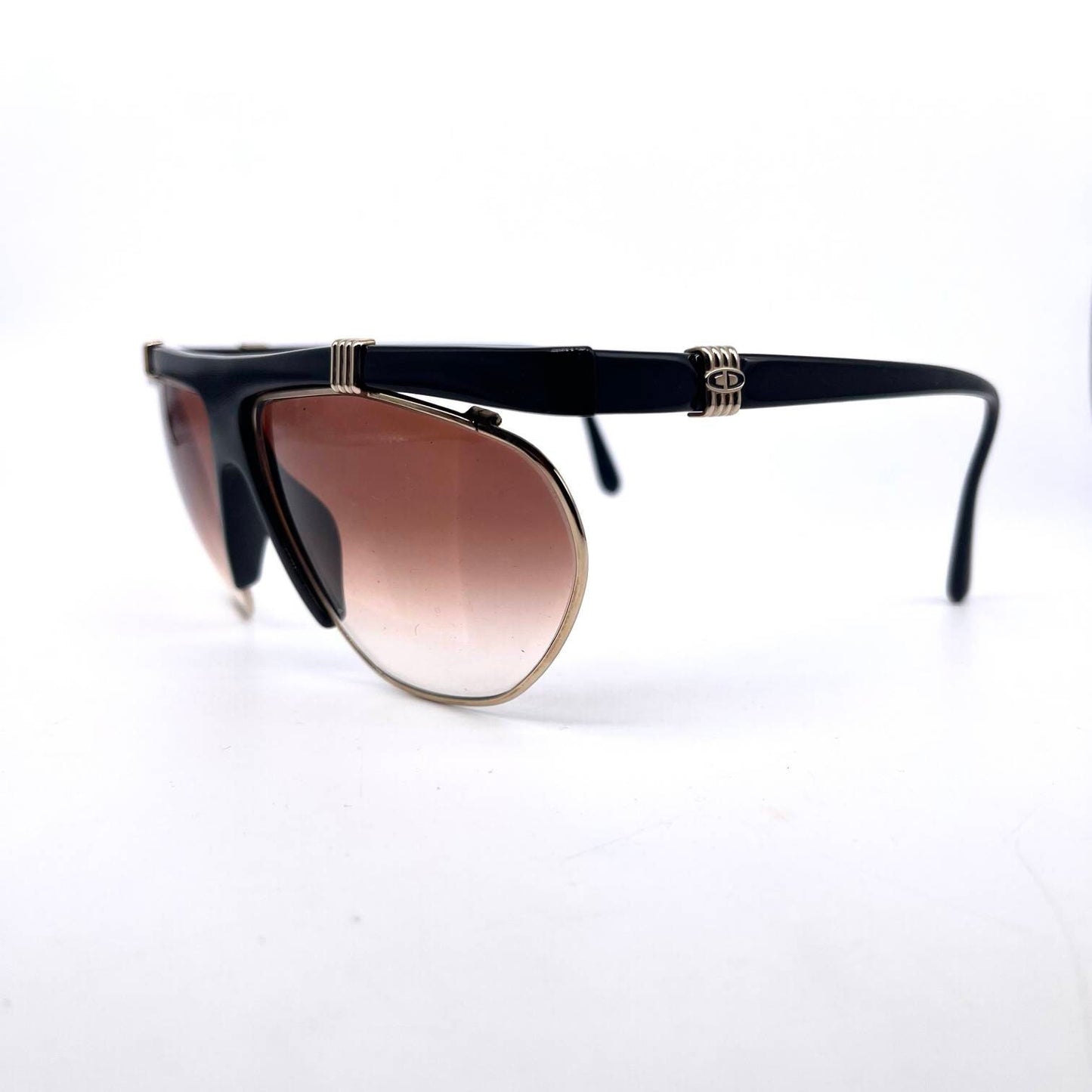 Christian Dior 2555 butterfly oversized sunglasses made in Germany 80s NOS 2col
