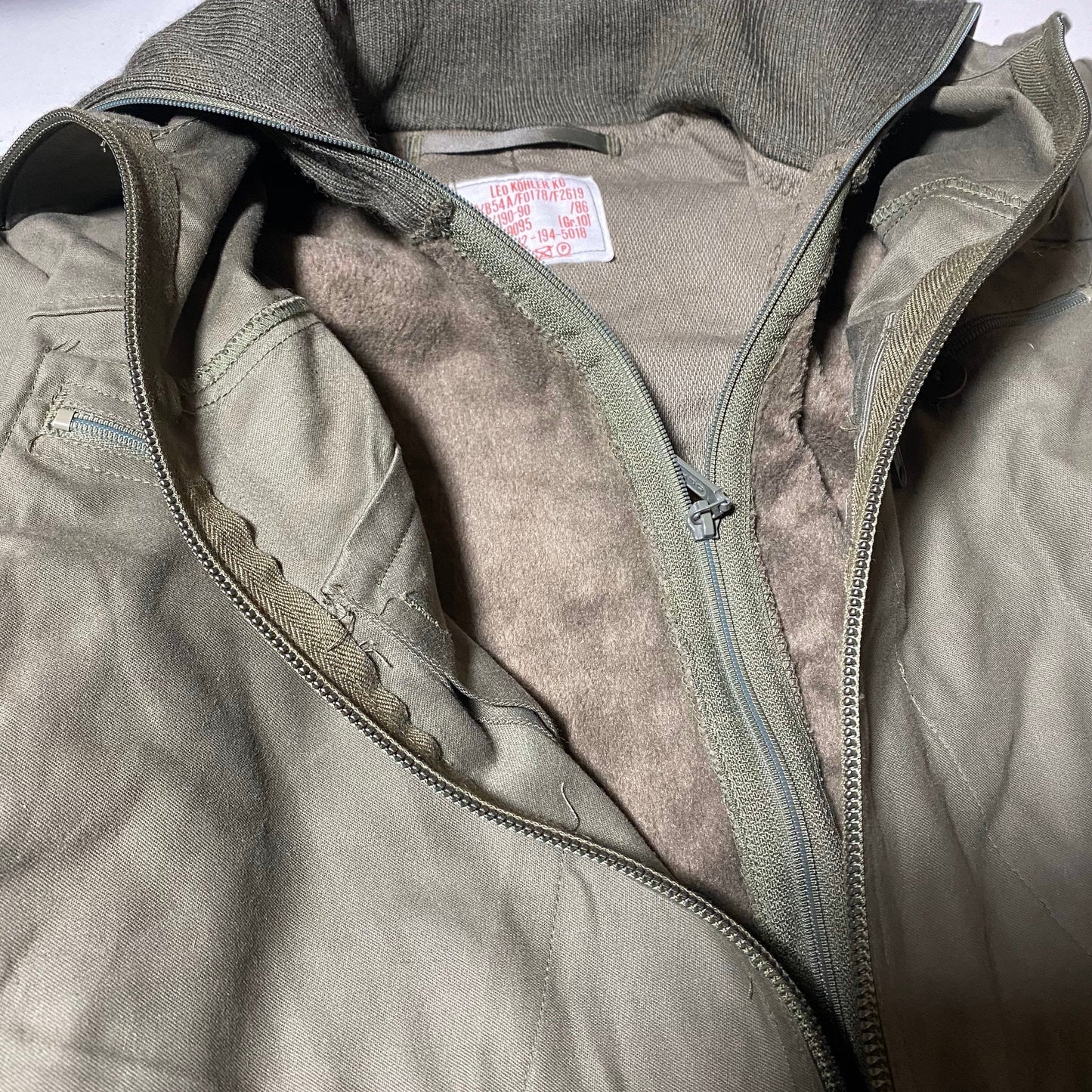 German Army 1970s tank/pilot jumpsuit w detachable fleece lining, mint condition sz XL
