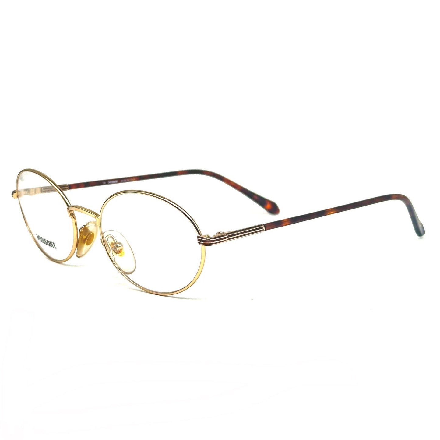 Missoni M388 gold and brown tortoise with stripe details on sides