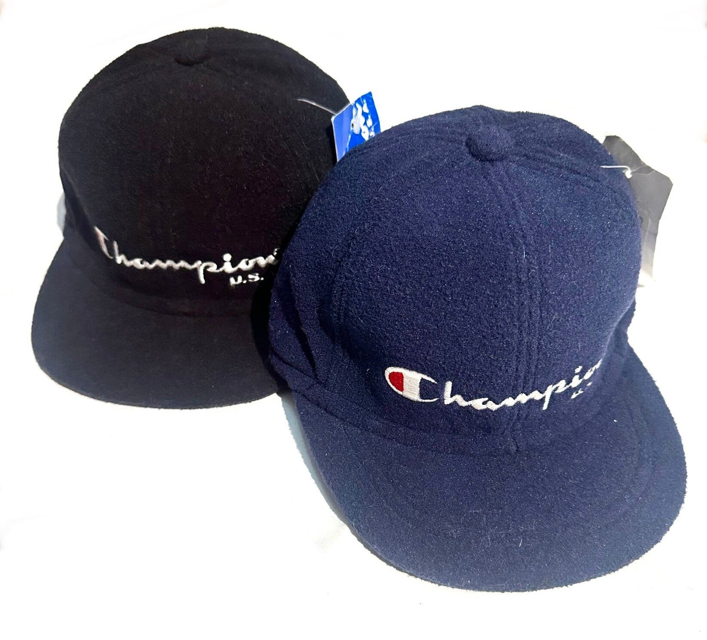 Champions 90s NOS fleece snapback a w ear flaps, sz XS with tags