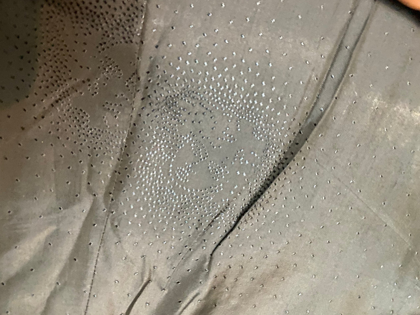 Gianni Versace Couture black wool blazer with circles allover, mint sz 46