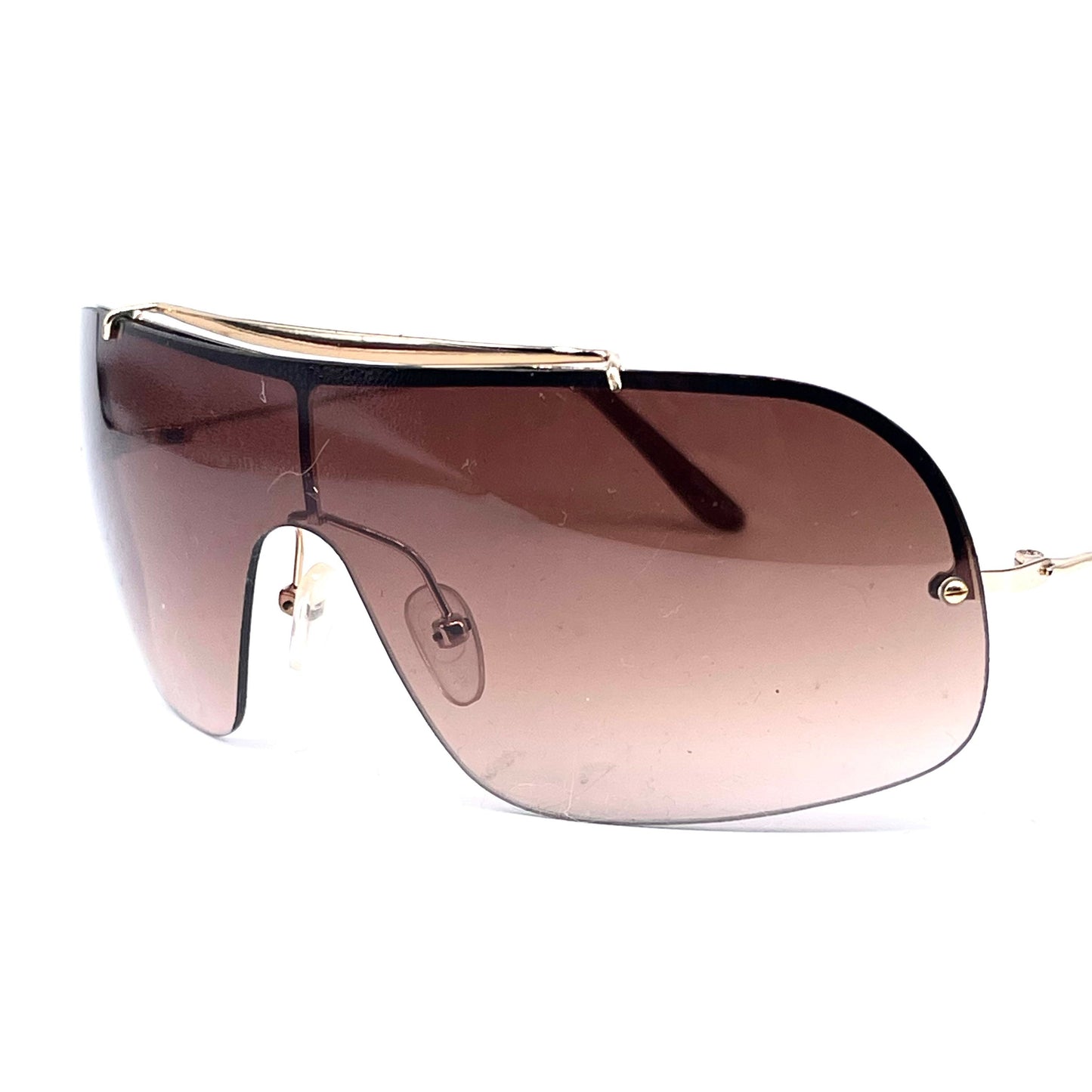 Nafta SN1027 mask wrap fade sunglasses Made in Italy NOS Y2K