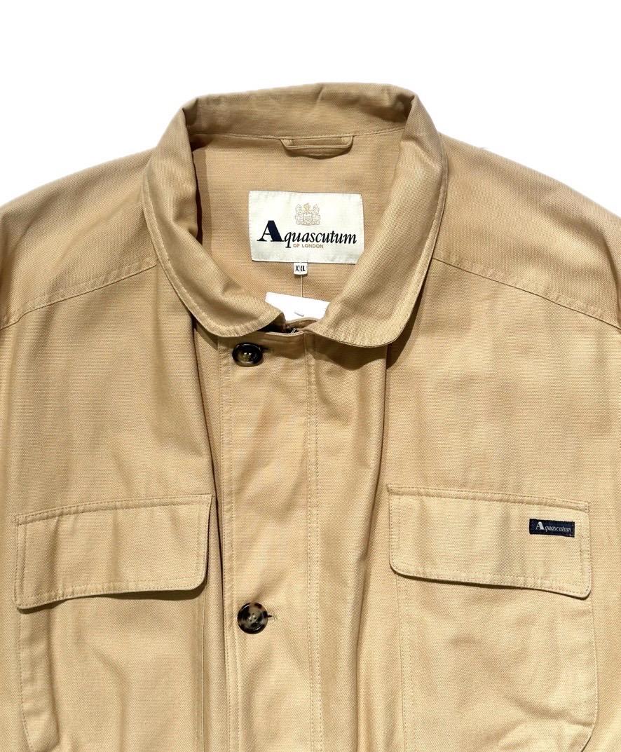 Aquascutum khaki cotton saharan field jacket new and unworn without tags size XXL