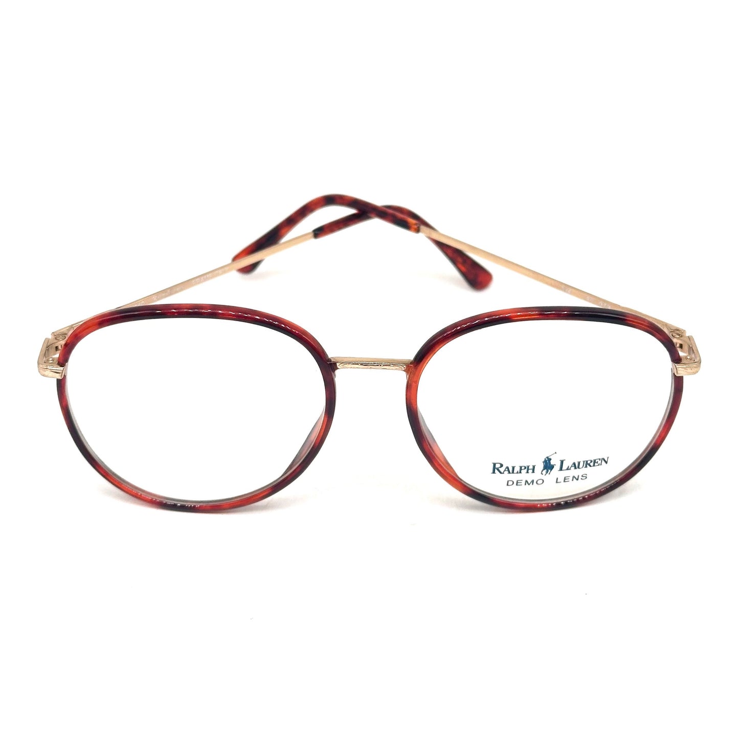 Ralph Lauren 524 classy pantos glasses frames in tortoise and gold, 80s NOS made in Italy