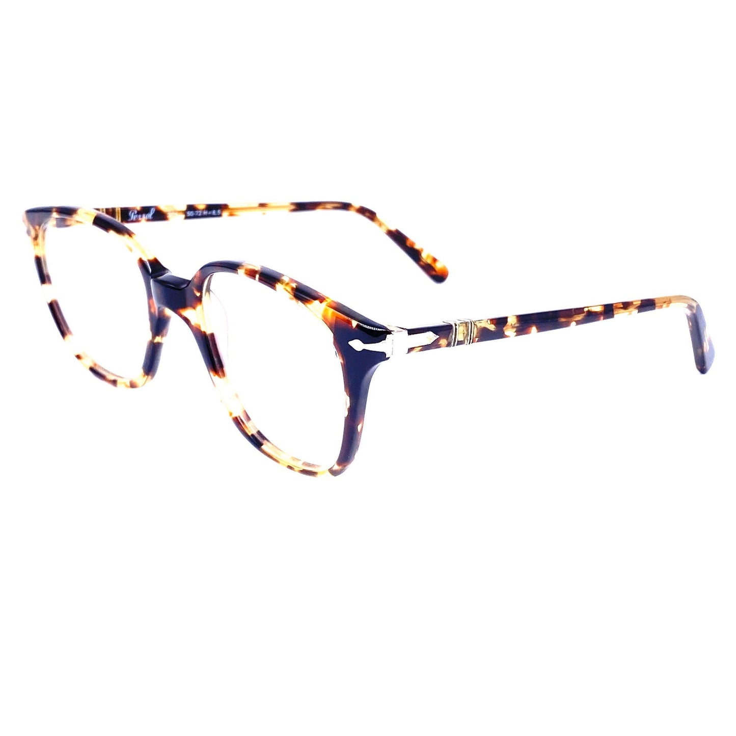 Persol Ratti 301 classy Demi amber eyeglasses frames, geek style, NOS 80s Italy