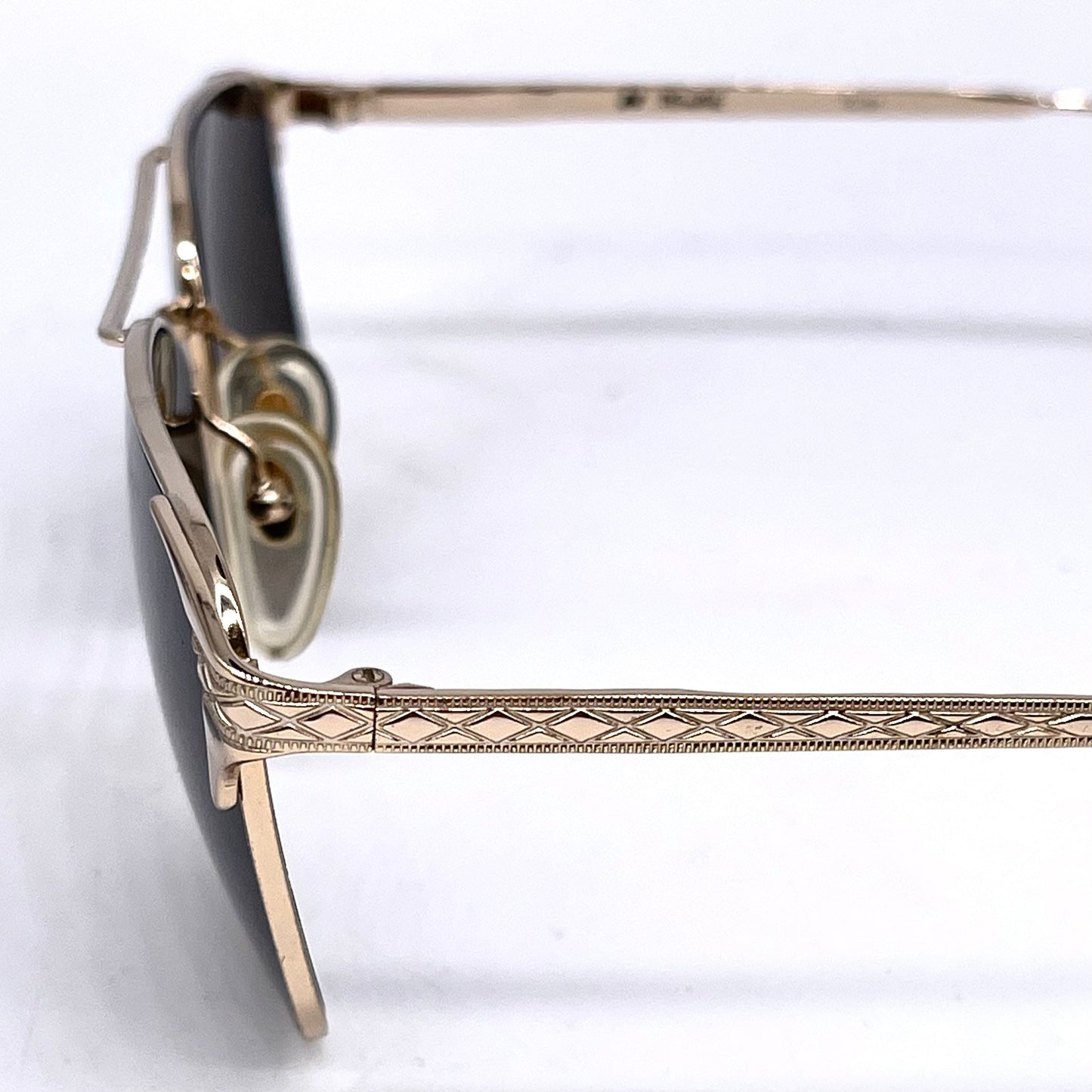 Newave C.01 M 314 square metal/clear eyeglasses frames, 80s