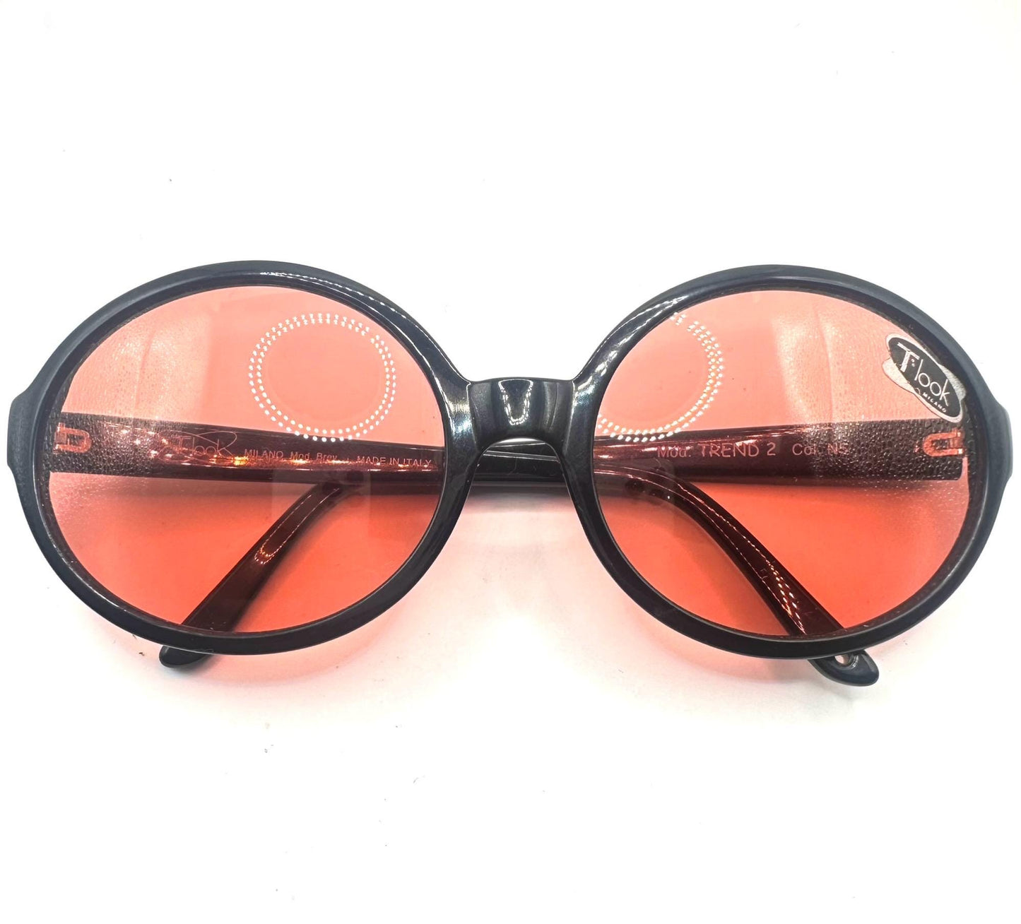T-Look round oversized sunglasses w tinted lenses, coming in many colorways, NOS 90s Italy