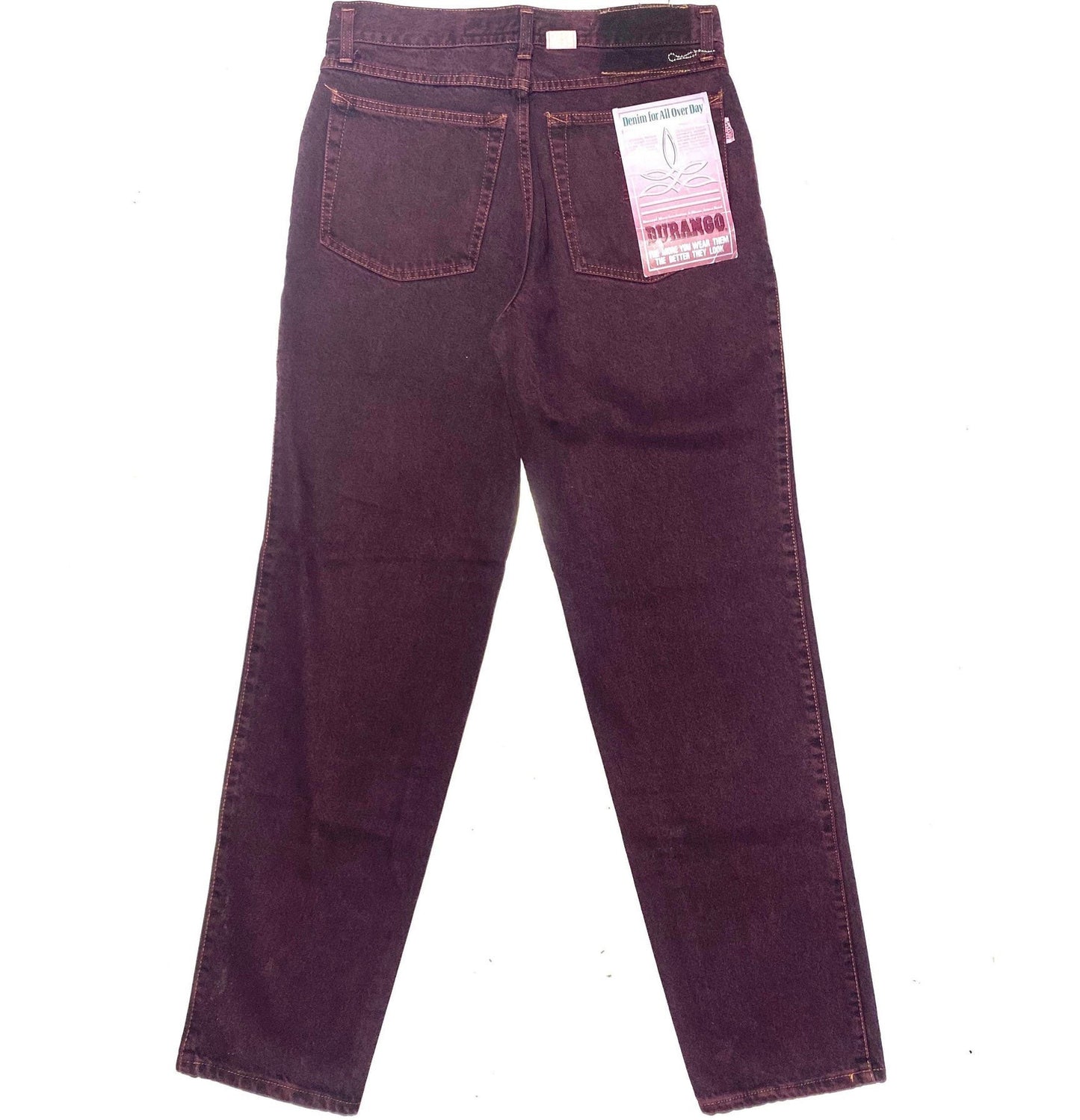 Durango Burgundy straight leg jeans with a beautiful wash sz 33