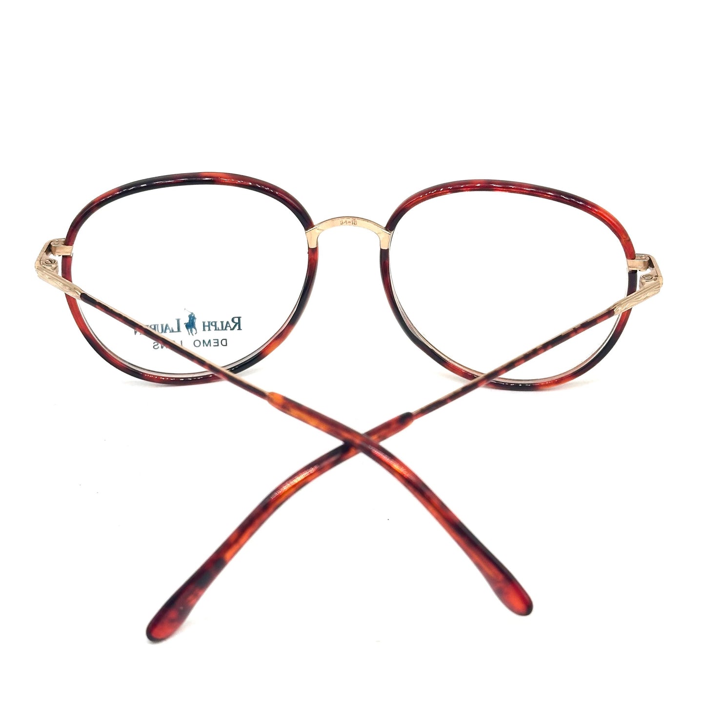Ralph Lauren 524 classy pantos glasses frames in tortoise and gold, 80s NOS made in Italy
