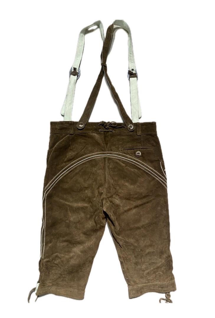 German tradition leather shorts w suspenders, trachten Garments 3 variants