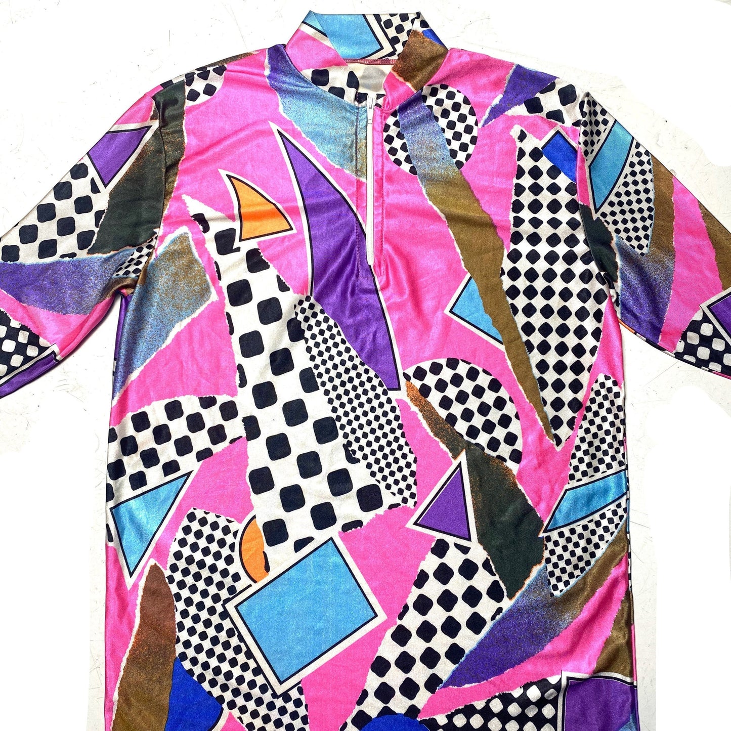Lyrian 90s neon colors short sleeved cycling jersey / t-shirt, sz L new with tags