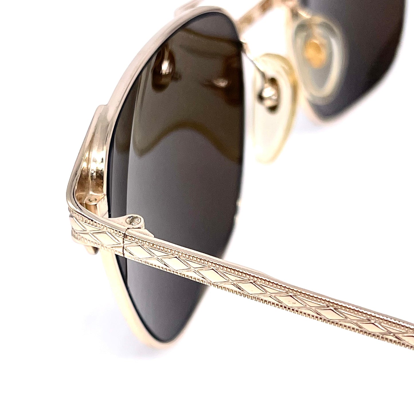Newave C.01 M 314 square metal/clear eyeglasses frames, 80s