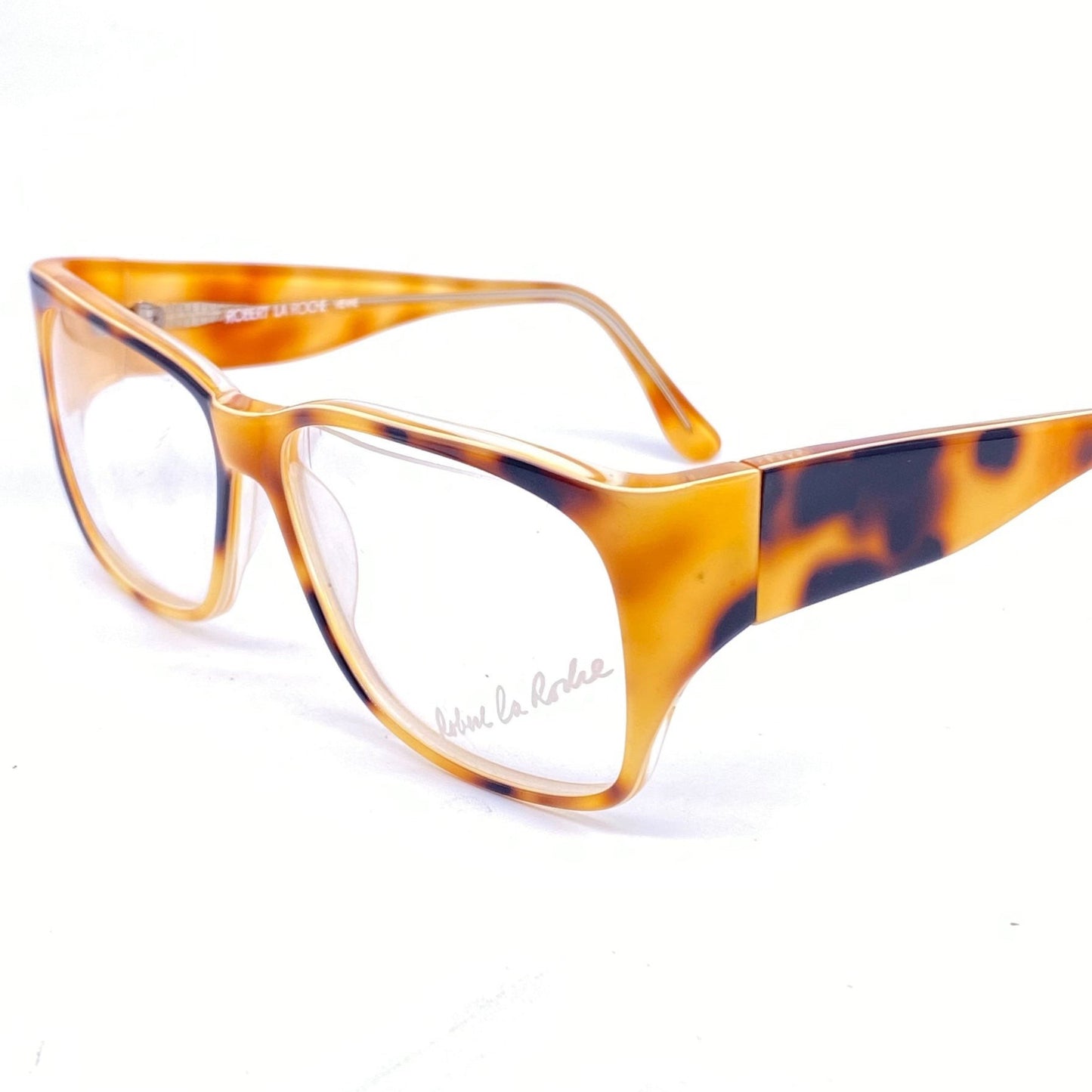 Robert La Roche beautiful square acetate frames in 6 colorways, mint NOS 80s
