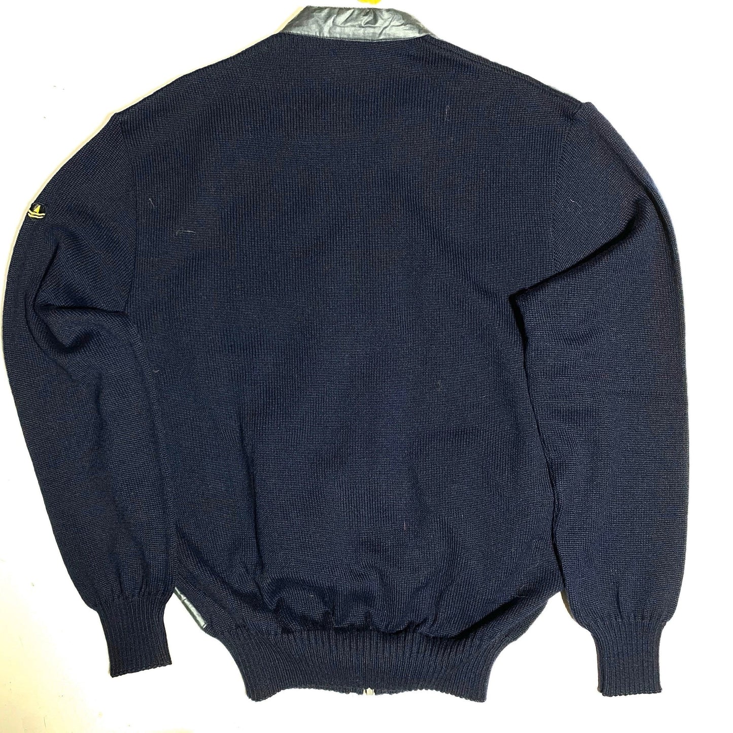Navigare vintage sailor / mariner knitted zip up jumper / jacket, 1980s NOS Italy