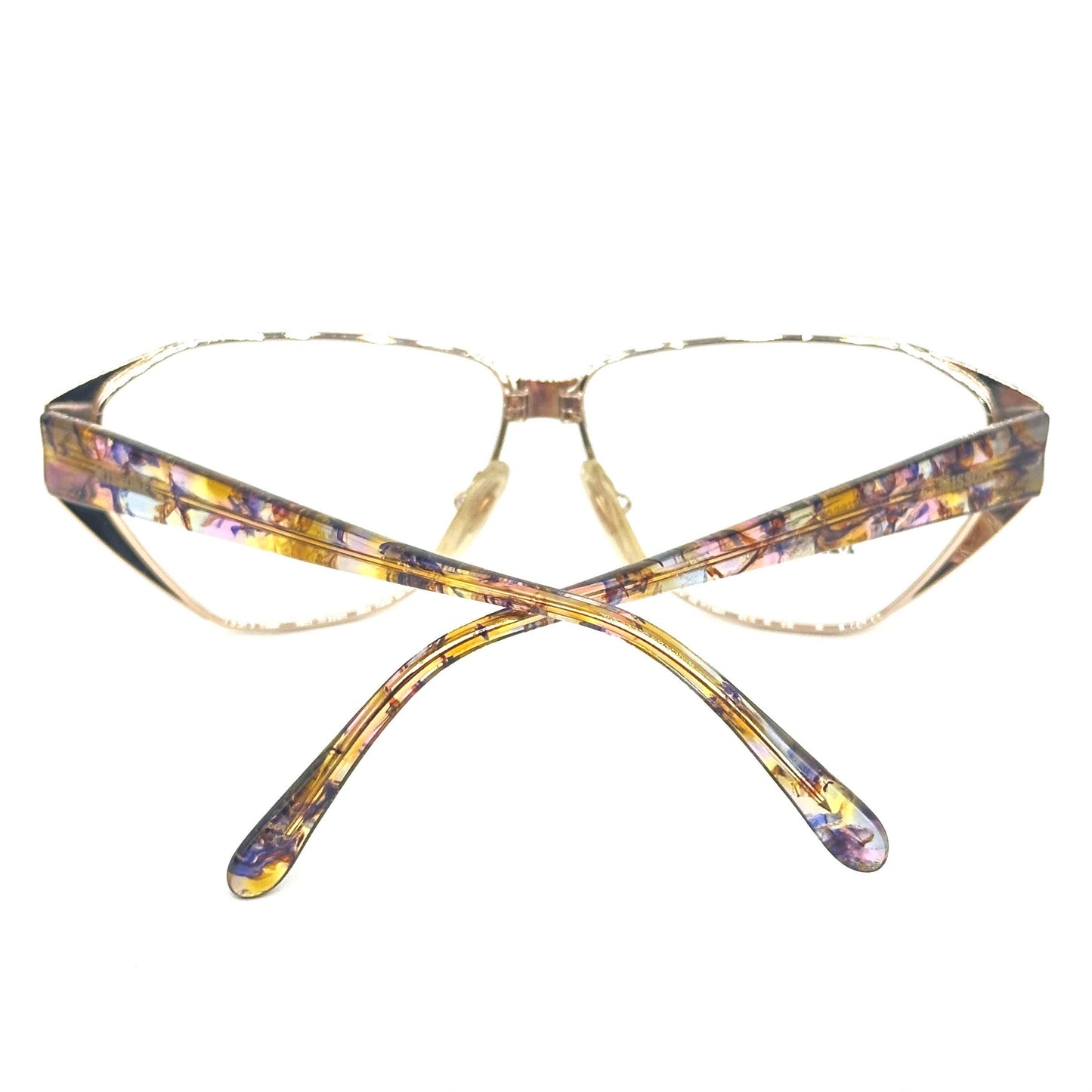 Missoni M341 colorful ladies square / cateye frames hand made in Italy by Safilo, 1980s NOS