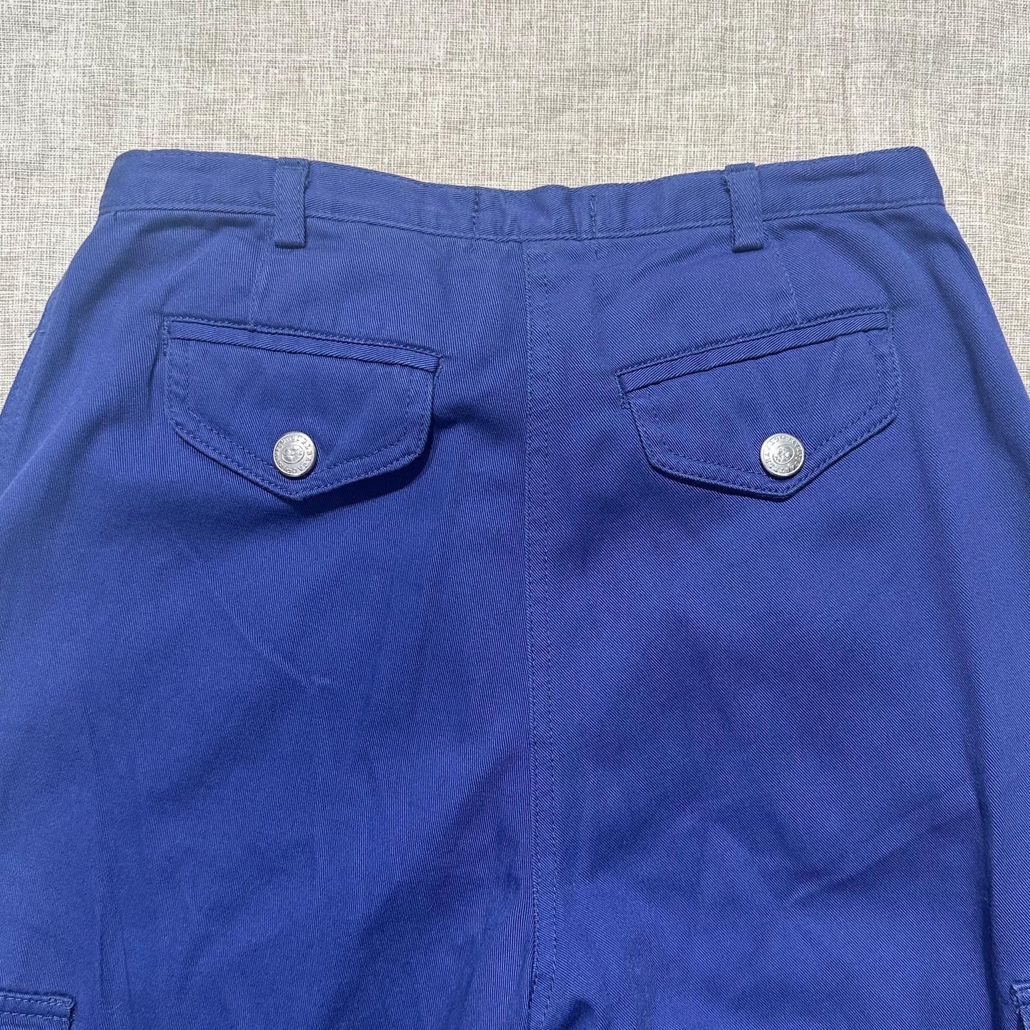 Castelbajac Jeans blu cotton pants with pockets and embroidery icons NWT 80s