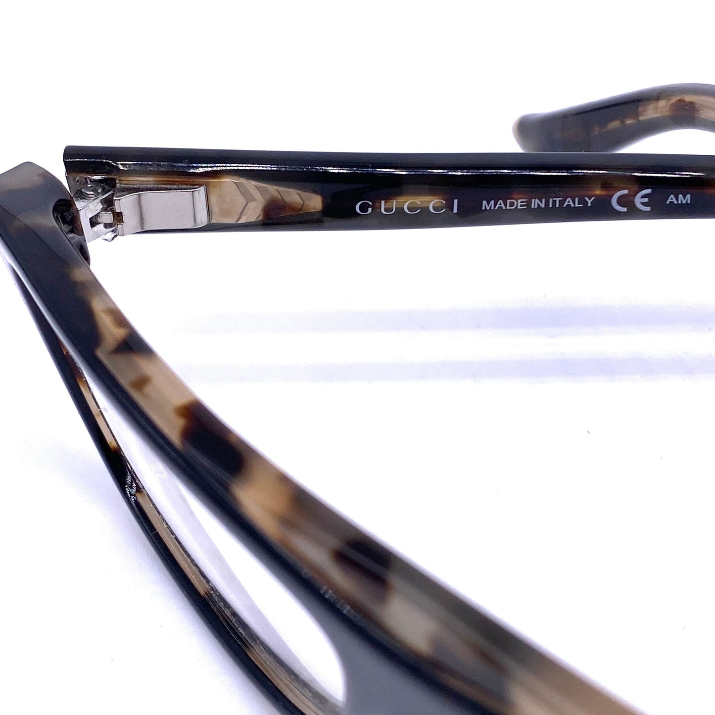 Gucci 3544 cool flat top black / tortoise cello eyeglasses hand made in Italy