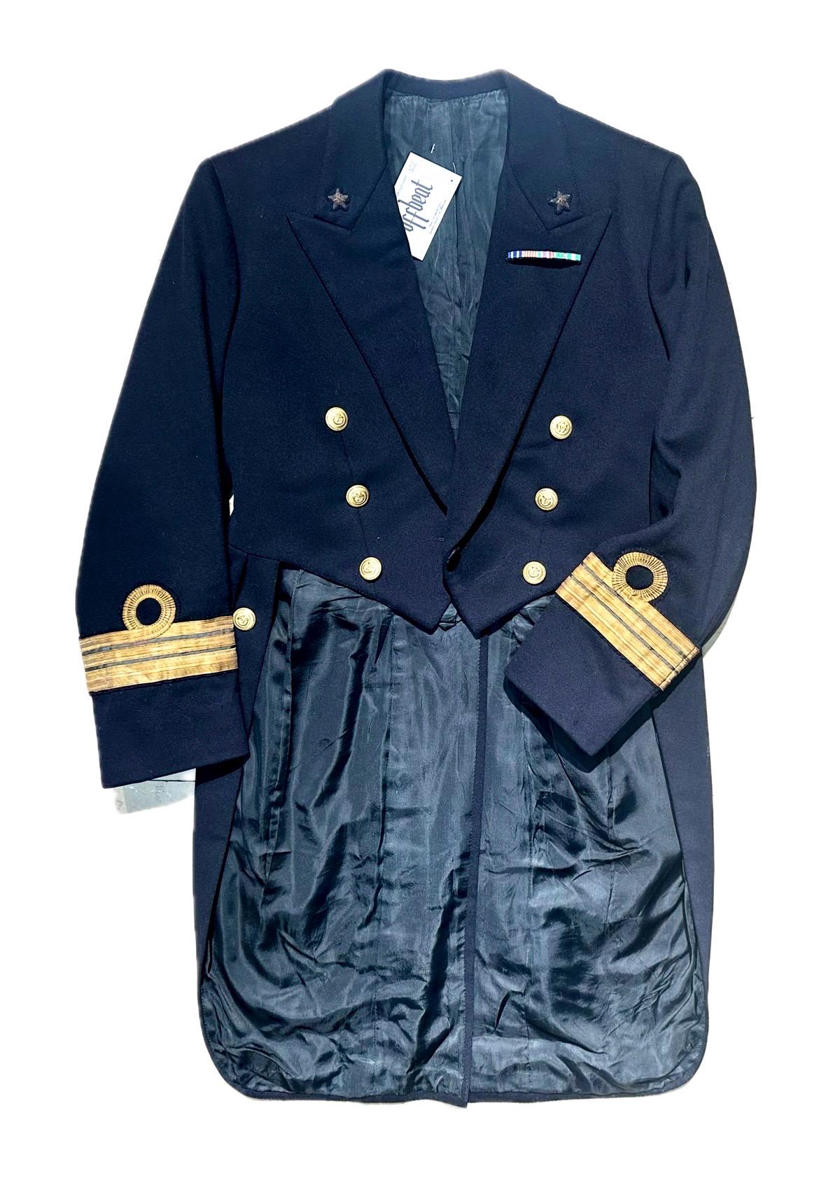 Italian Royal Navy 1930 circa frock winter Gala coat uniform, in perfect condition.