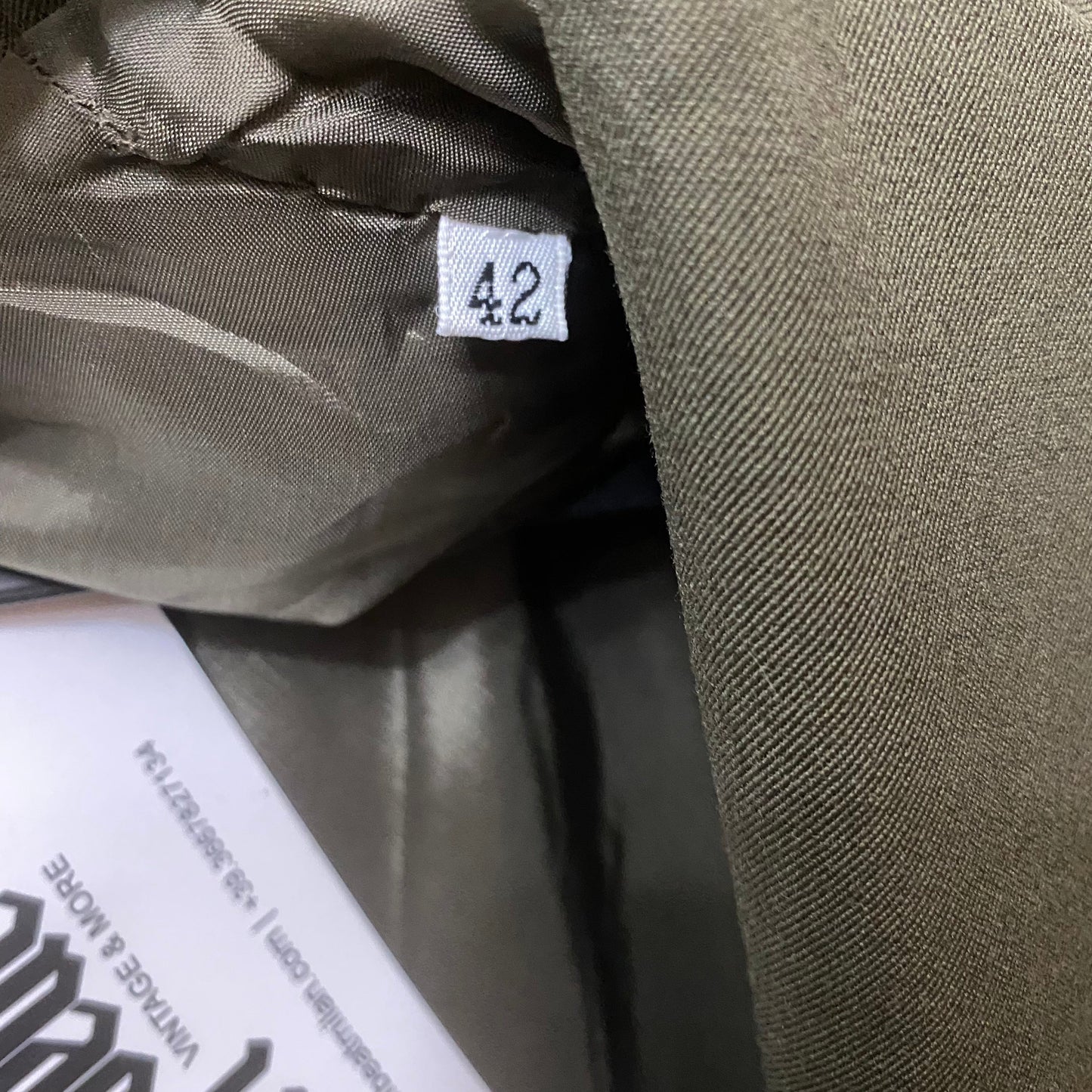 Istante by Versace military style army green blazer jacket sz 42, mint