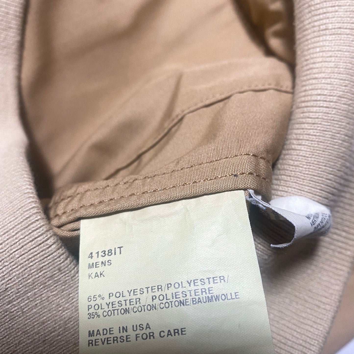 Giacca Harrington Woolrich in cotone beige taglia M, ottime condizioni, perfetta per gli Stati Uniti degli anni '90