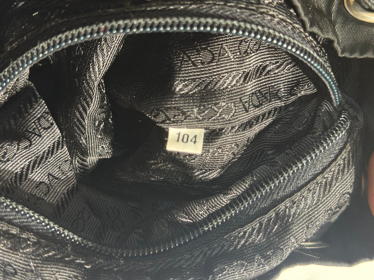Prada 1978 small black nylon-leather backpack, iconic and perfect
