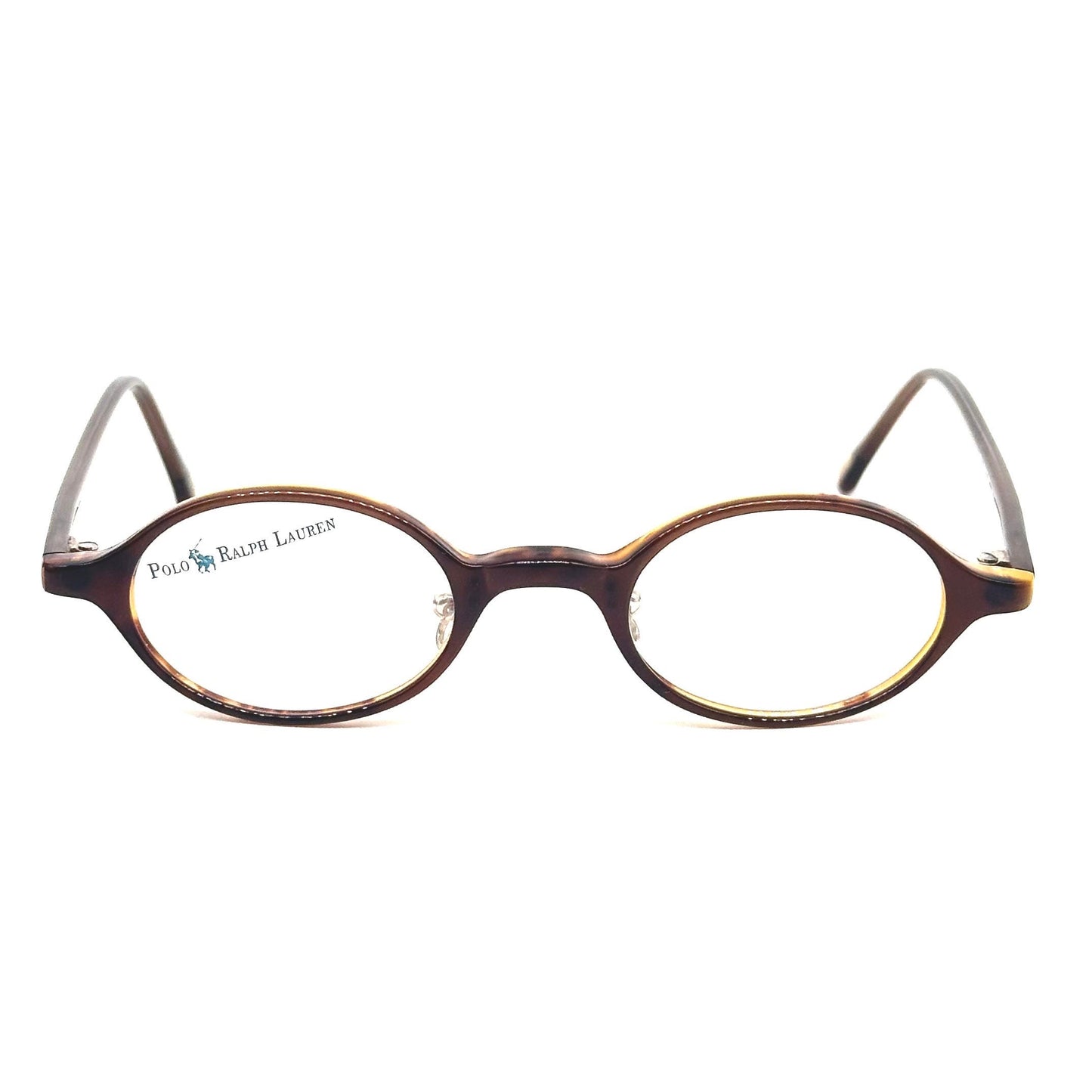 Ralph Lauren Polo 386 oval tortoise retro styled glasses frames, nOS 90s mint