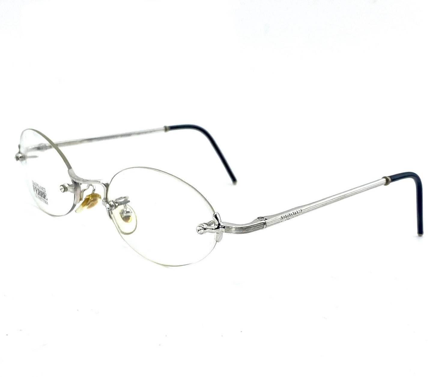 Gianfranco Ferré GFF rimless frames w Swarovski screw heads- pins, stunning and perfect 90s New Old Stock