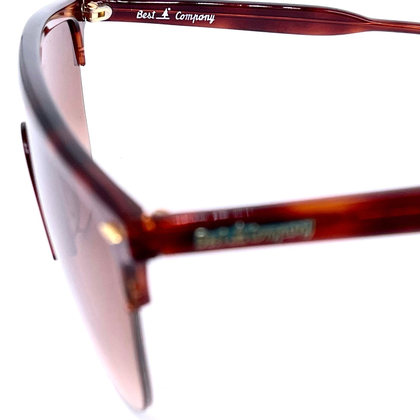 Best Company tortoise square shield sunglasses NOS 80s Italy