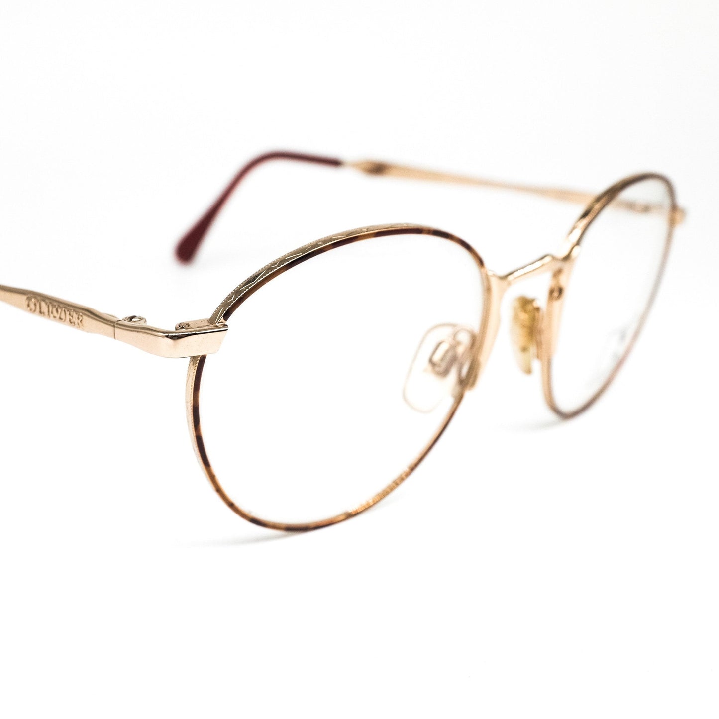 Oliver by Valentino 1310 Oval round gold metallic Eyeglasses Frame no’s 80s Italy