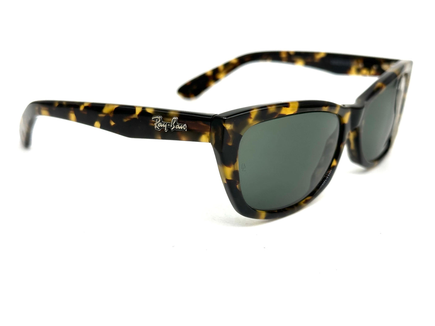 Rayban Innerview W1437 B&L Usa vintage rectangular tortoise cello sunglasses, NOS 80s