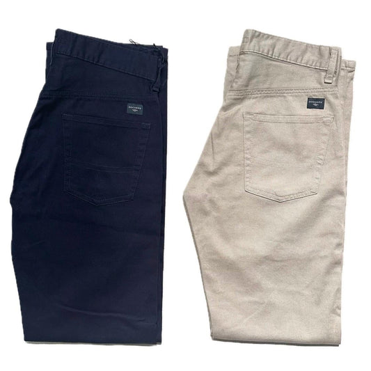 Dockers Khakis Chinos Vintage Trousers Navy/ Beige Cotton Lightweight Pants BNWT 90s
