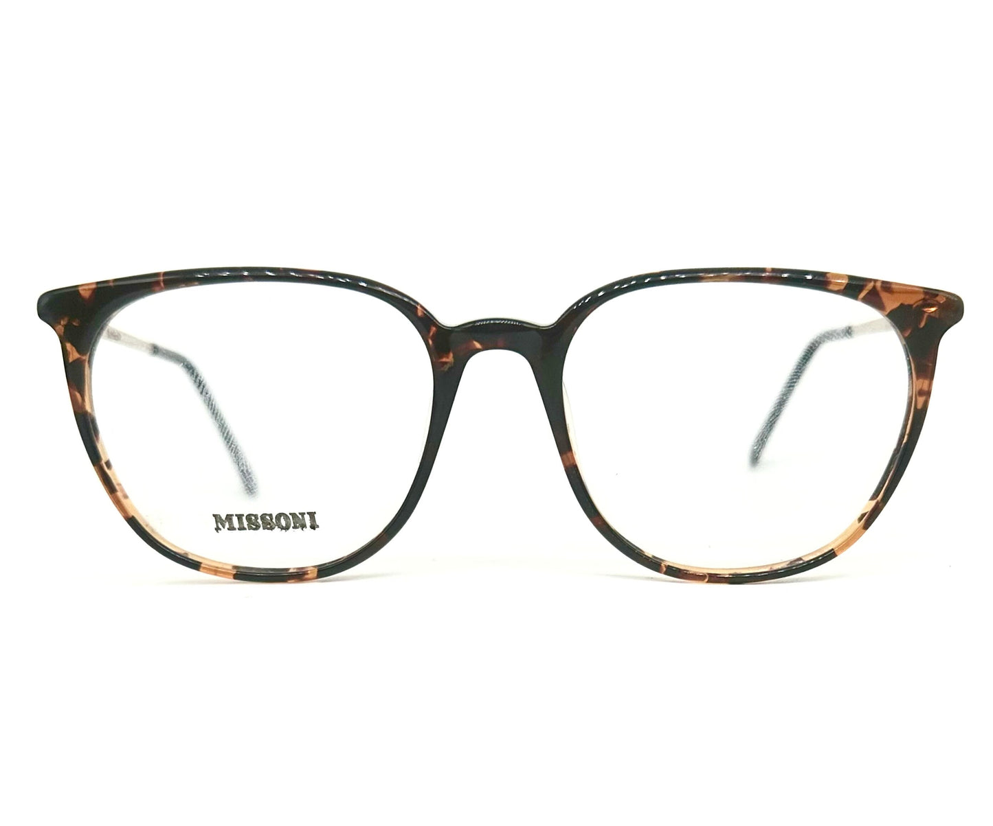 Missoni M881 multicolor pixel art celluloid glasses frames, classic 1980s NOS Italy