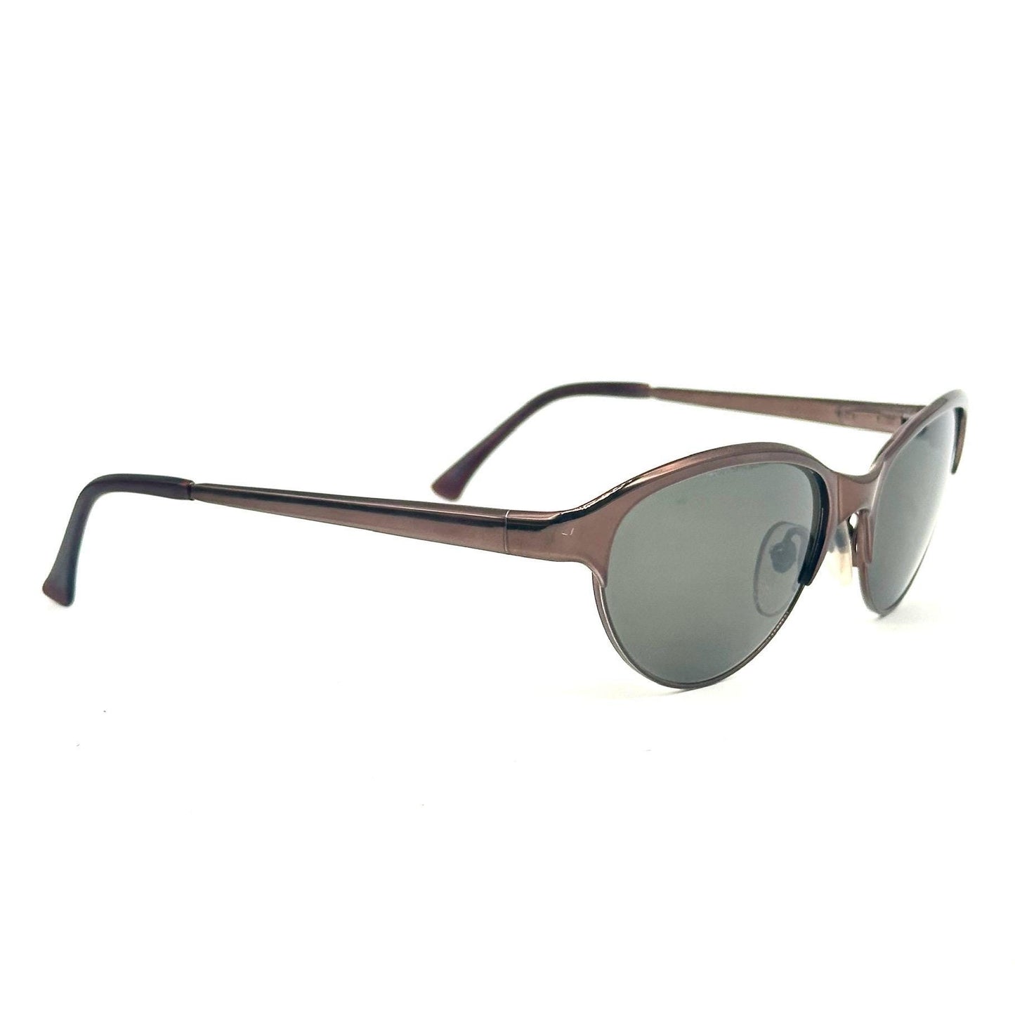 DonnaKaran 108 cateye copper metal 90s sunglasses