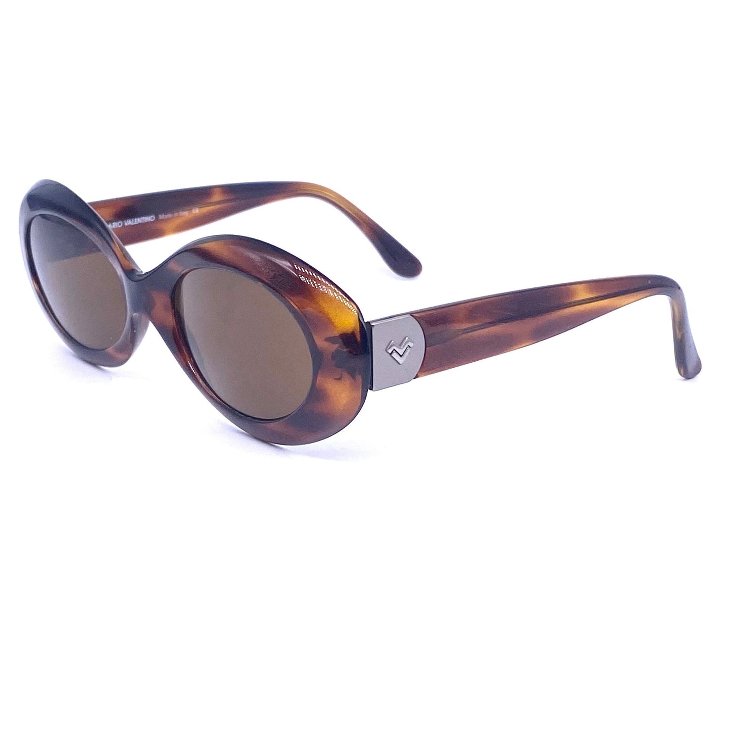 Mario Valentino Cobain style oval cello sunglasses in 3 colorways, NOS 90s