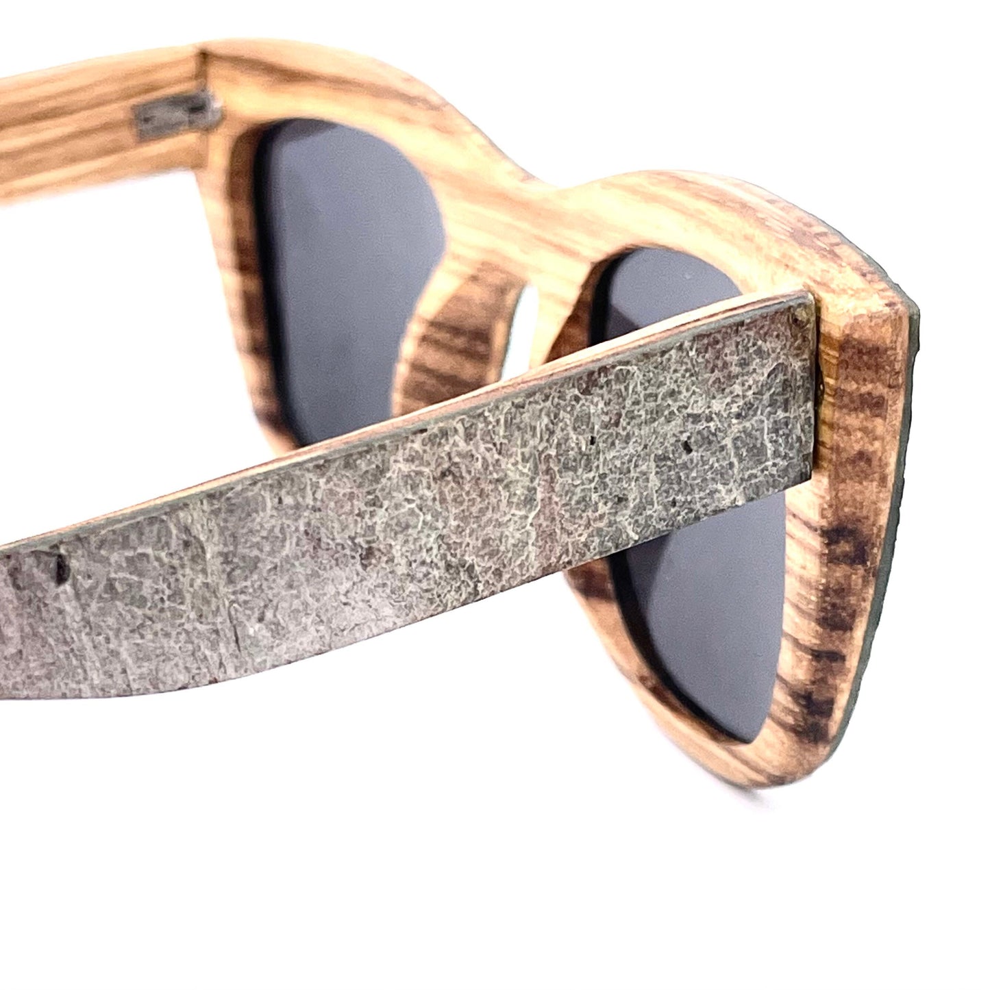 Artisanal Real Wood&Stone layered handmade sunglasses, brand new sampling piece.