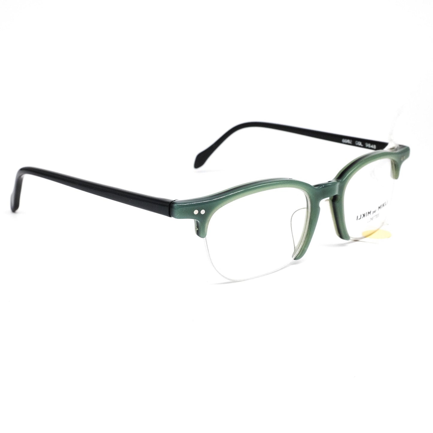Alain Mikli 6082 squared half rim acetate frames in 3 colorways, NOS 90s France