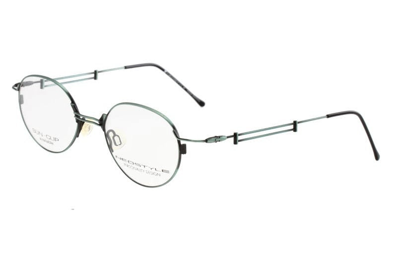 Neostyle College round ultra light titanium eyeglasses frames in 3 colorways,  NOS 90s Germany