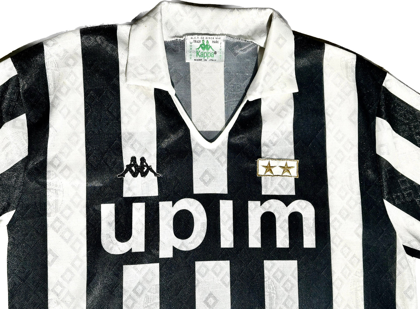 Juventus FC Kappa Upim 1989-90 auth.home games jersey tricot n.7, Aleynikov, Fortunato; perfect condition