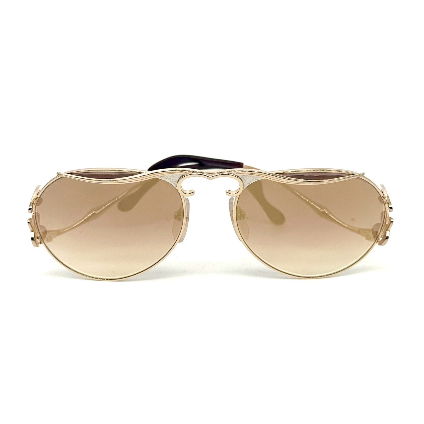 Colani Design 1053 aviator sunglasses, incredible mesh up of avant garde/ baroque design, late 70s W Germany NOS