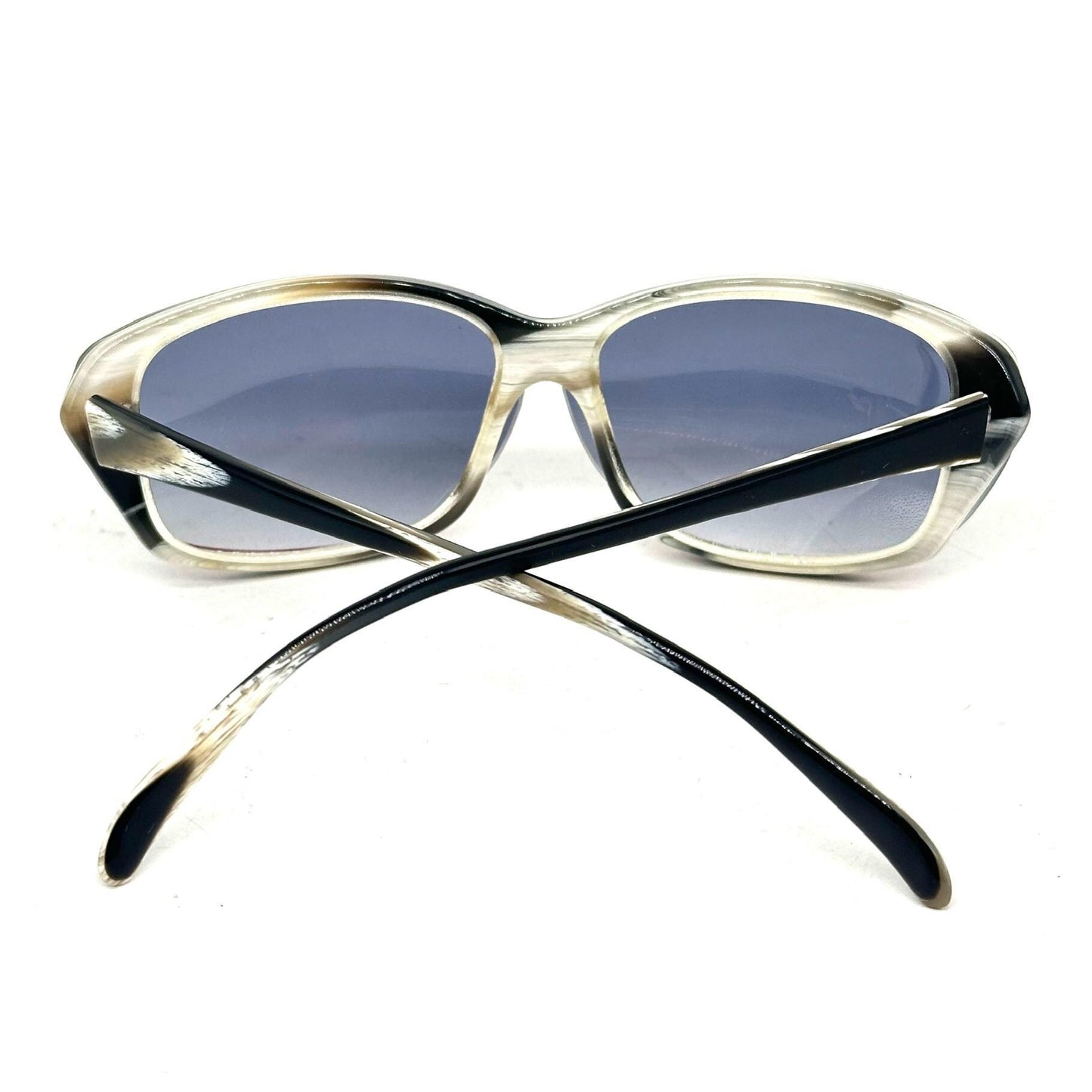 Alain Mikli 42 oval square white pearl or black/red acetate sunglasses, 90s NOS made in France